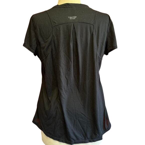 Calvin Klein Performance Tee Womens Size XL Black Workout Athletic Casual Gym - Picture 3 of 5